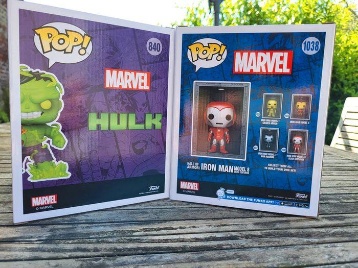 Lot de 2 Funko Pop Marvel Hulk #840 et Iron Man #1038 neuve 🏷 - photo numéro 4