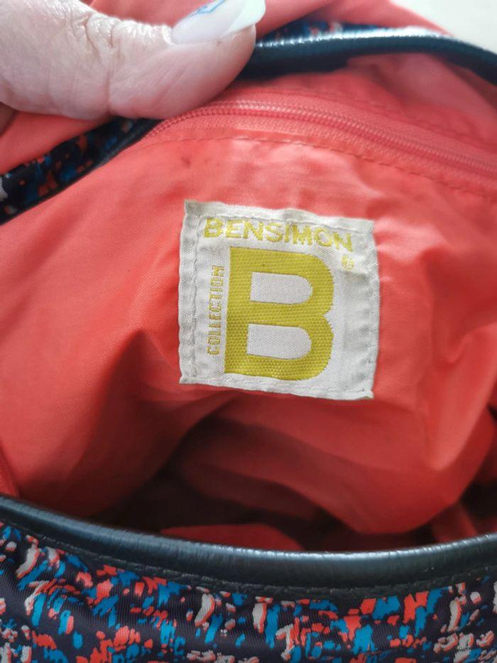 Sac à main bandoulière femme Bensimon violet et orange - photo numéro 4