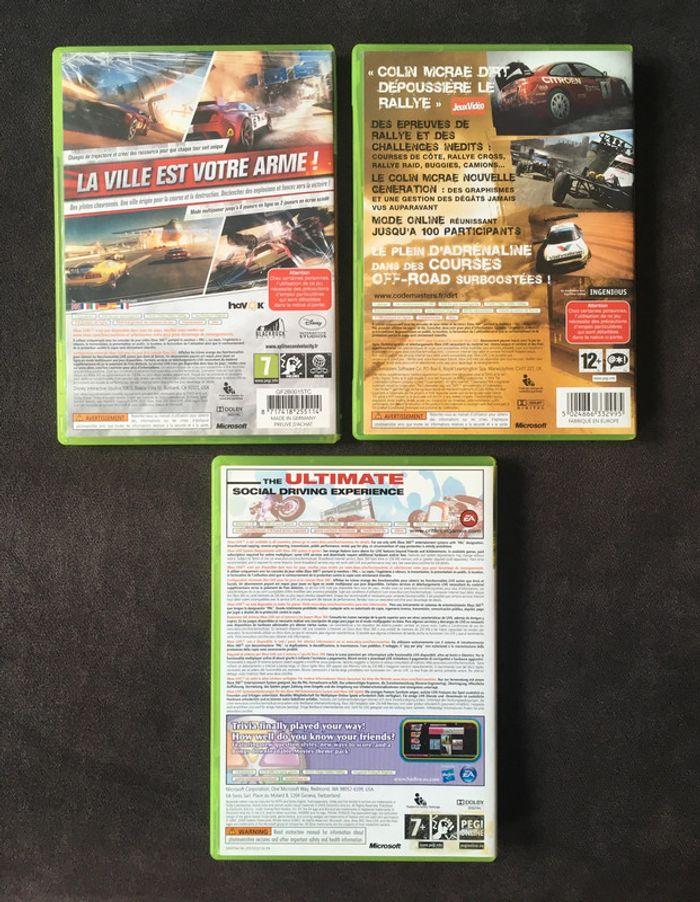 Lot de 3 jeux de course sur Xbox 360 - photo numéro 2