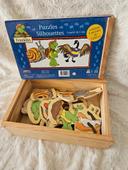 Boite 8 Puzzles en bois franklin à partir de 2 ans