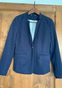 Blazer femme cintré bleu marine Camaïeu