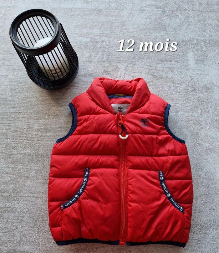 Doudoune zippée sans manche 12mois Timberland - photo numéro 1