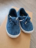 Chaussures bébé toile bleue mixte taille 21 (taille comme un 21)