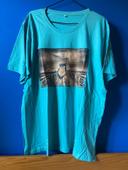 Tee-shirt bleu Homme