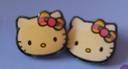 Boucles d'oreilles hello kitty