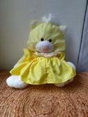 Peluche chat jaune Puffalump vintage