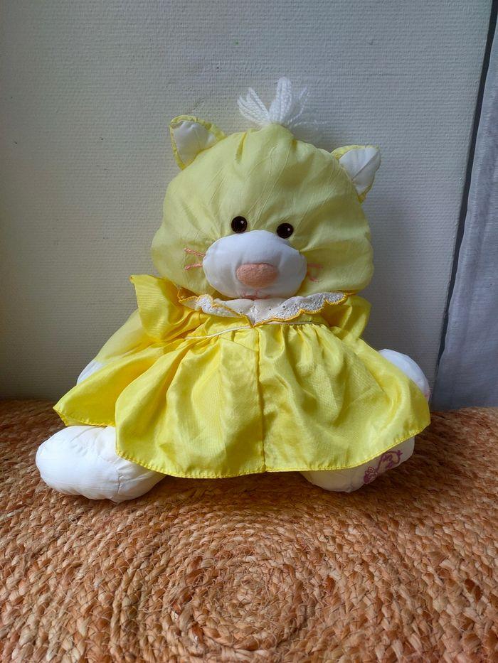 Peluche chat jaune Puffalump vintage - photo numéro 1