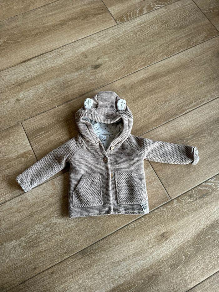 Gilet chaud à capuche la redoute 6mois - photo numéro 1