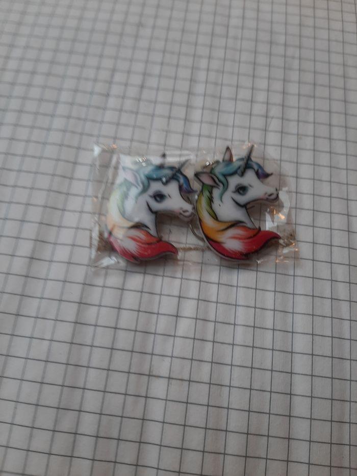 Boucles d'oreilles licorne