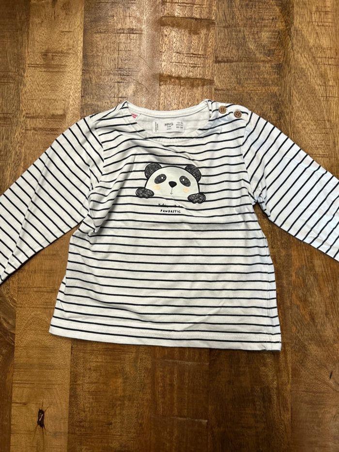 T-shirt manche longue Mango kids 12-18 mois - photo numéro 1