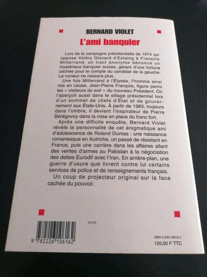 Livre "L'ami banquier" Président Mitterand - photo numéro 2