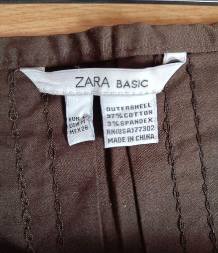 Jupe " Zara Basic" marron T.M (38) - photo numéro 6