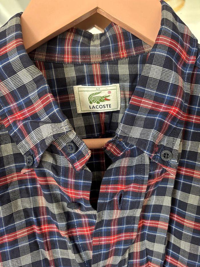 Chemise à carreaux Lacoste 42 - photo numéro 3