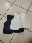 Petits gilets sans manche fourrure Kiabi 12mois