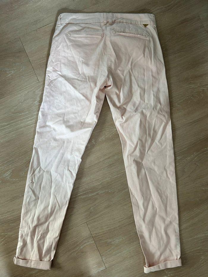 Pantalon chino rose poudré chic - photo numéro 3