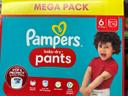 Pampers Baby dry Pants mega pack taille 6 ( 70 couches ) neuf