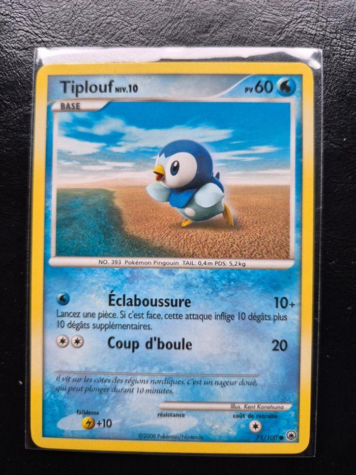 Lot de 3 cartes Pokemon Tiplouf , Prinplouf , Pingoléon - photo numéro 3