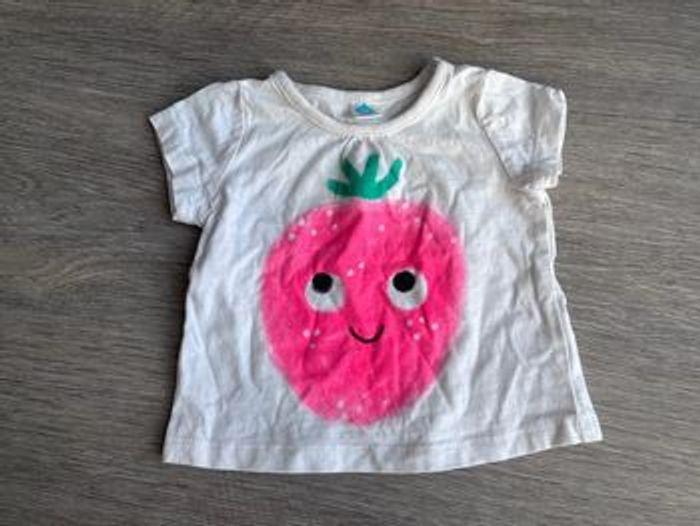 Tee shirt fraise TEX 3 mois - photo numéro 1