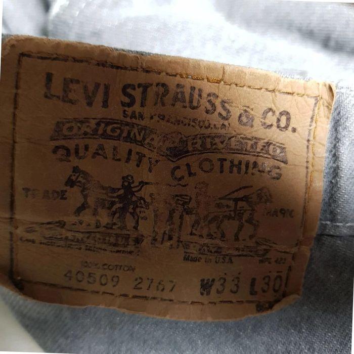 Jean Levi's Vintage W33 L30 Gris Made in USA - photo numéro 7