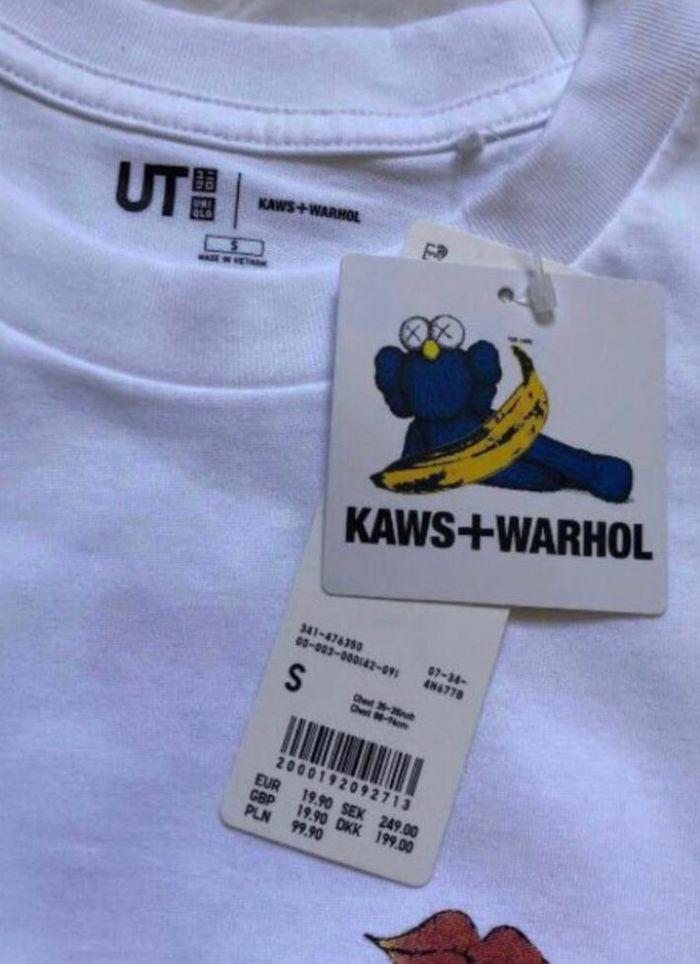 Tee shirt Kaws Warhol uniqlo - photo numéro 3