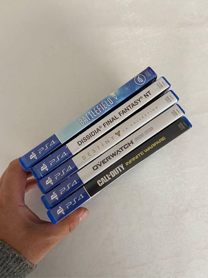 Lot de 5 jeux PS4 Call of duty, overwatch, battlefield V, destiny Dissidia - photo numéro 3