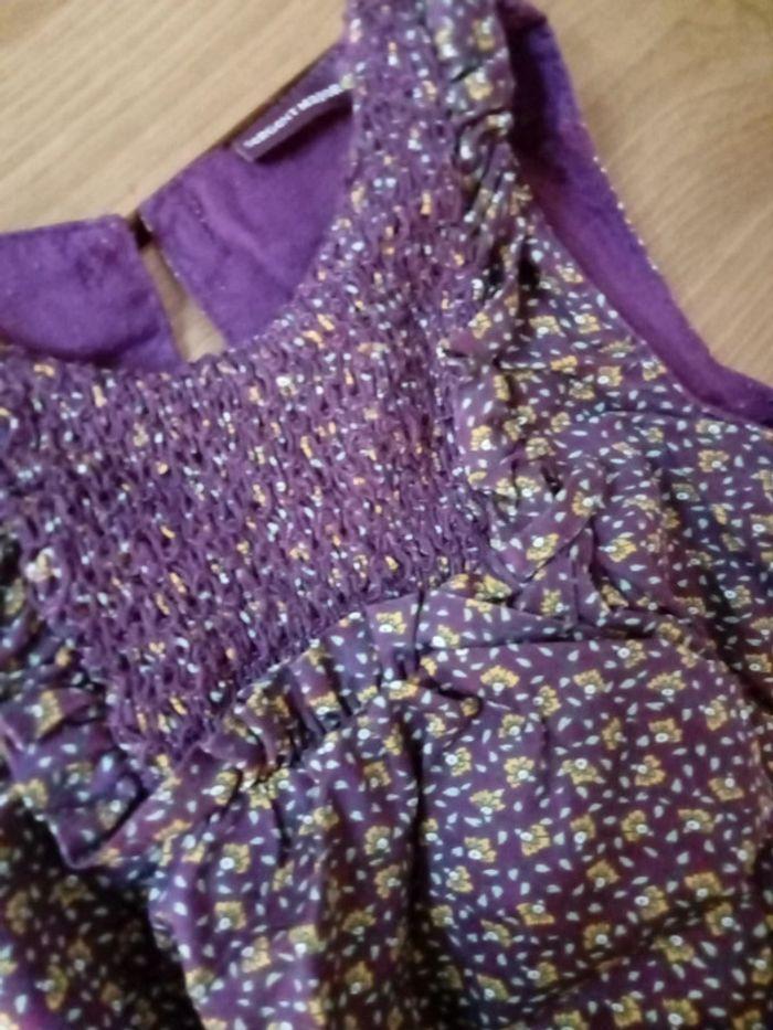 Tenue fleurs violettes 12 mois - photo numéro 3