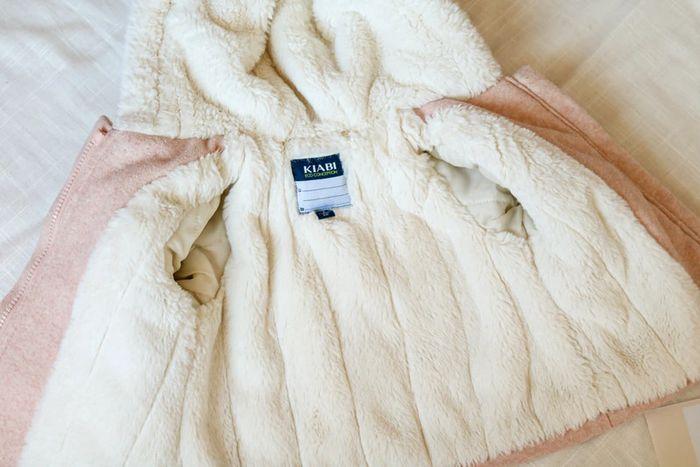 Manteau rose pâle fourré blanc, Kiabi, 6 mois - photo numéro 6