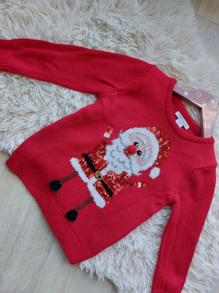 Pull père Noël 🎅 à paillettes 4 ans primark - photo numéro 1