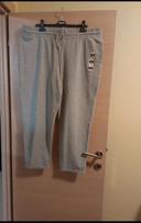 Pantalon jogging gris grande taille gris