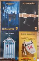 Divers livres de poche Thrillers