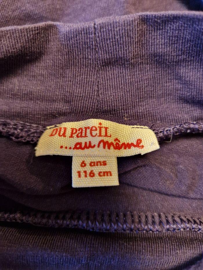 Sous-pull col montant violet fille 6 ans DPAM - photo numéro 4