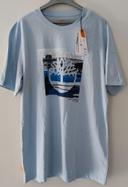 T-shirt bleu marque Timberland pour homme taille M