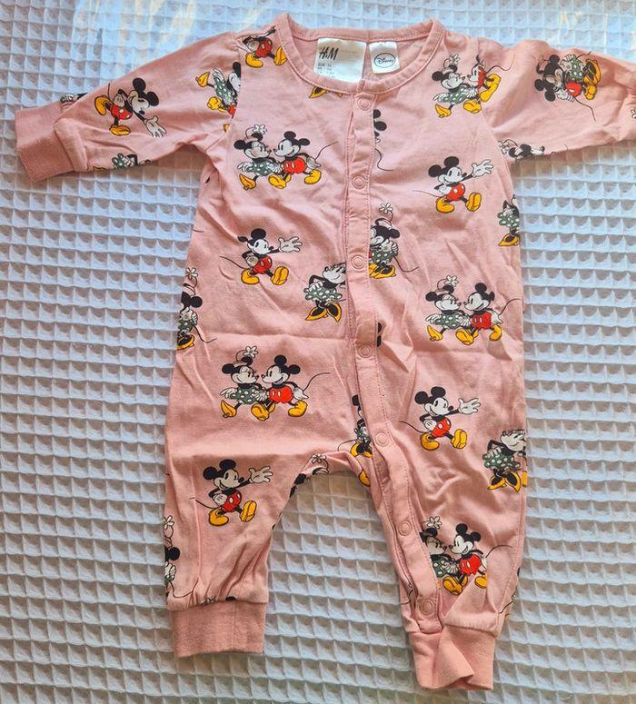 2 pyjama léger h&m minnie 1-2 mois - photo numéro 2