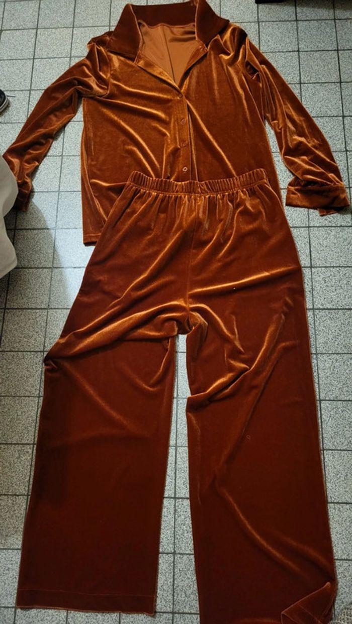 Ensemble pyjama orange - photo numéro 1