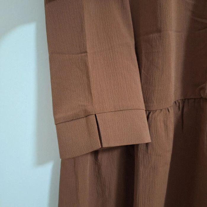 Robe midi col V taille S Grâce et Mila marron - photo numéro 9