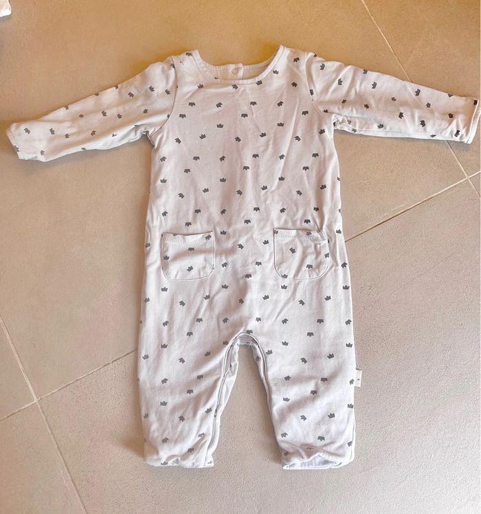 P’tit bisou pyjama combinaison bébé fille ou garçon 6 mois - photo numéro 1