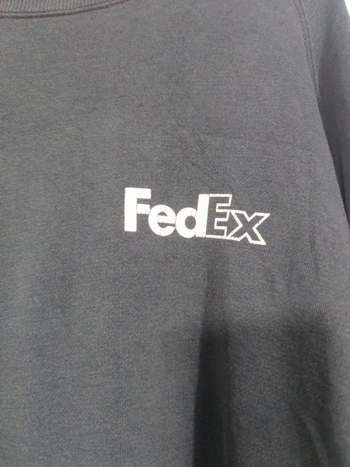 Pull Crewneck FedEx Vintage Bleu Marine Taille 3XL Homme - photo numéro 3