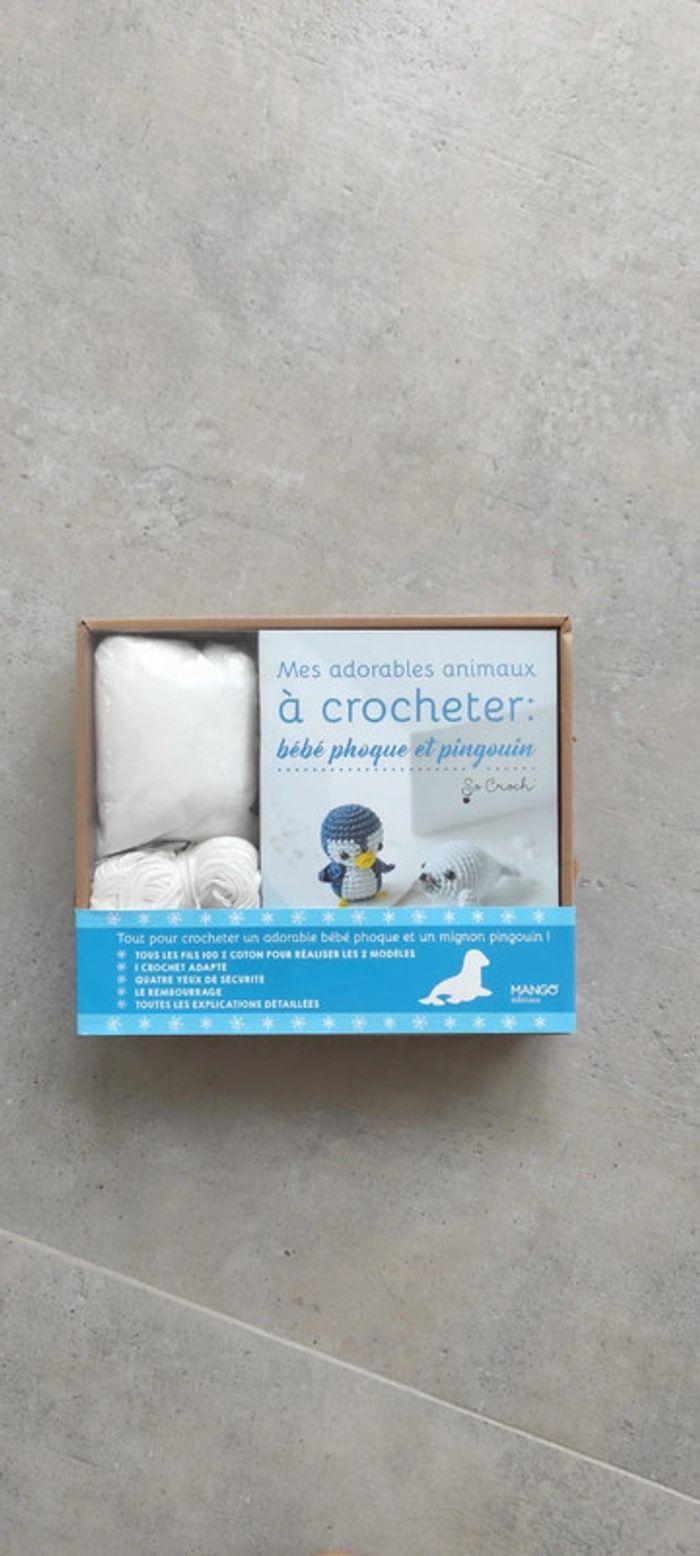 Coffret animaux en crochet : livre + matériel - photo numéro 1