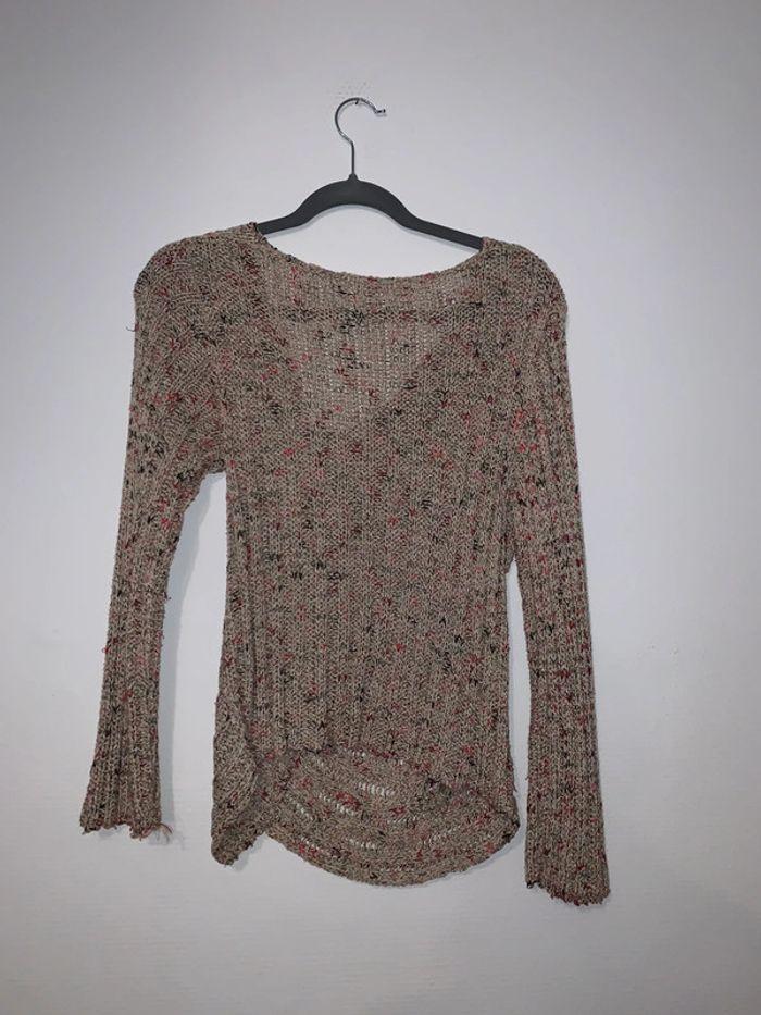 Pull beige femme taille 38 - photo numéro 2