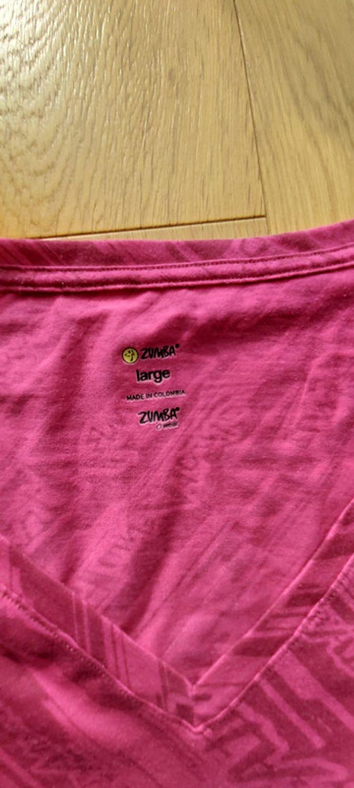 T-shirt Zumba rose T.L - photo numéro 3