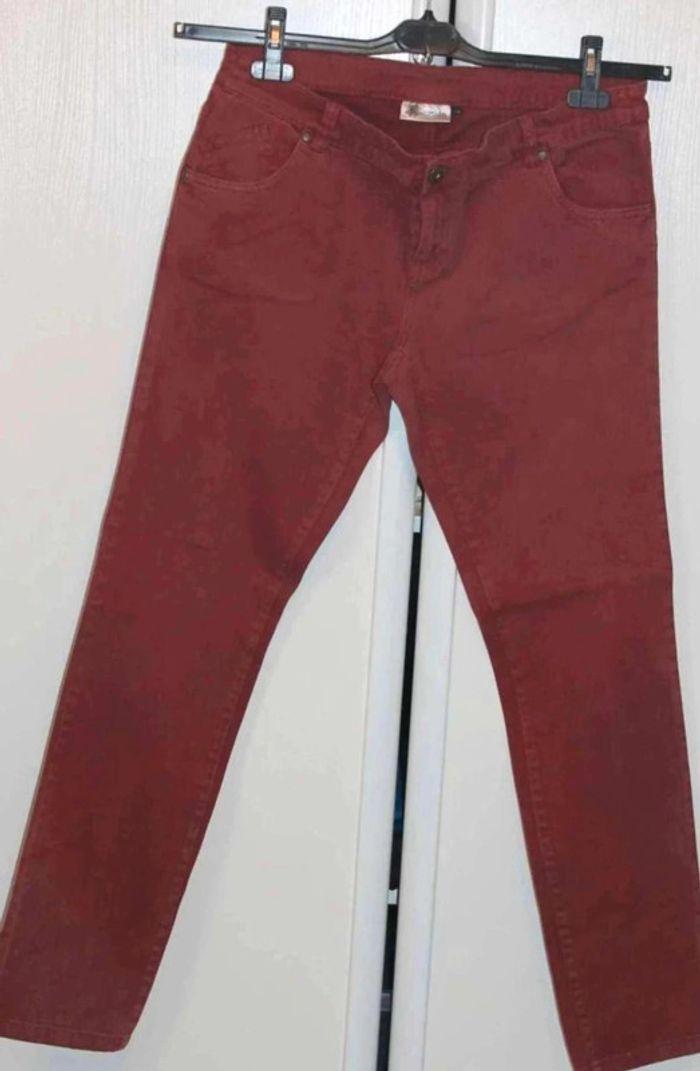 Pantalon  - Bordeaux  -  Kwoman  - 46 - photo numéro 1