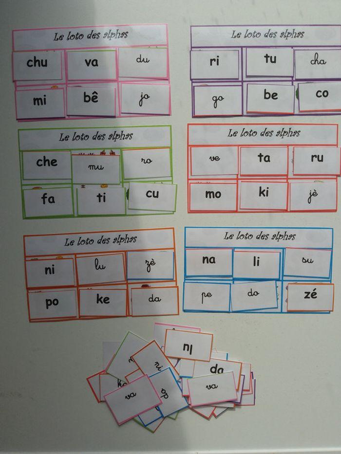 Jeu Loto des syllabes alphas - photo numéro 5