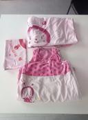 Ensemble lit bb fille rose coccinelle