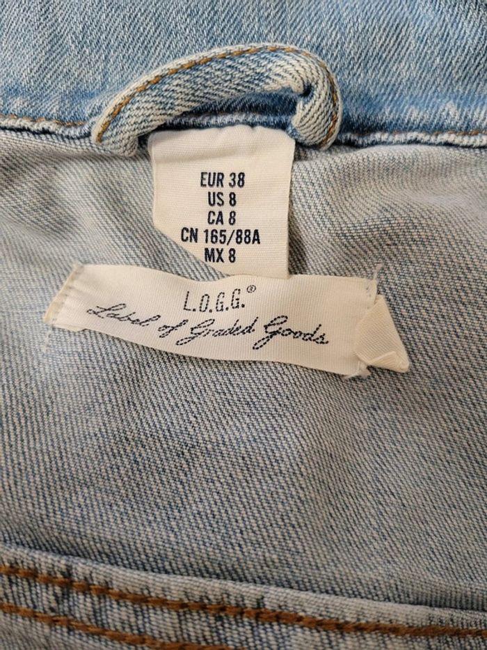 Veste en jean H&M bleu clair taille 38 - photo numéro 3