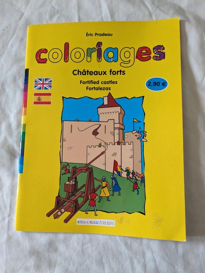 Livre coloriage châteaux forts - photo numéro 1