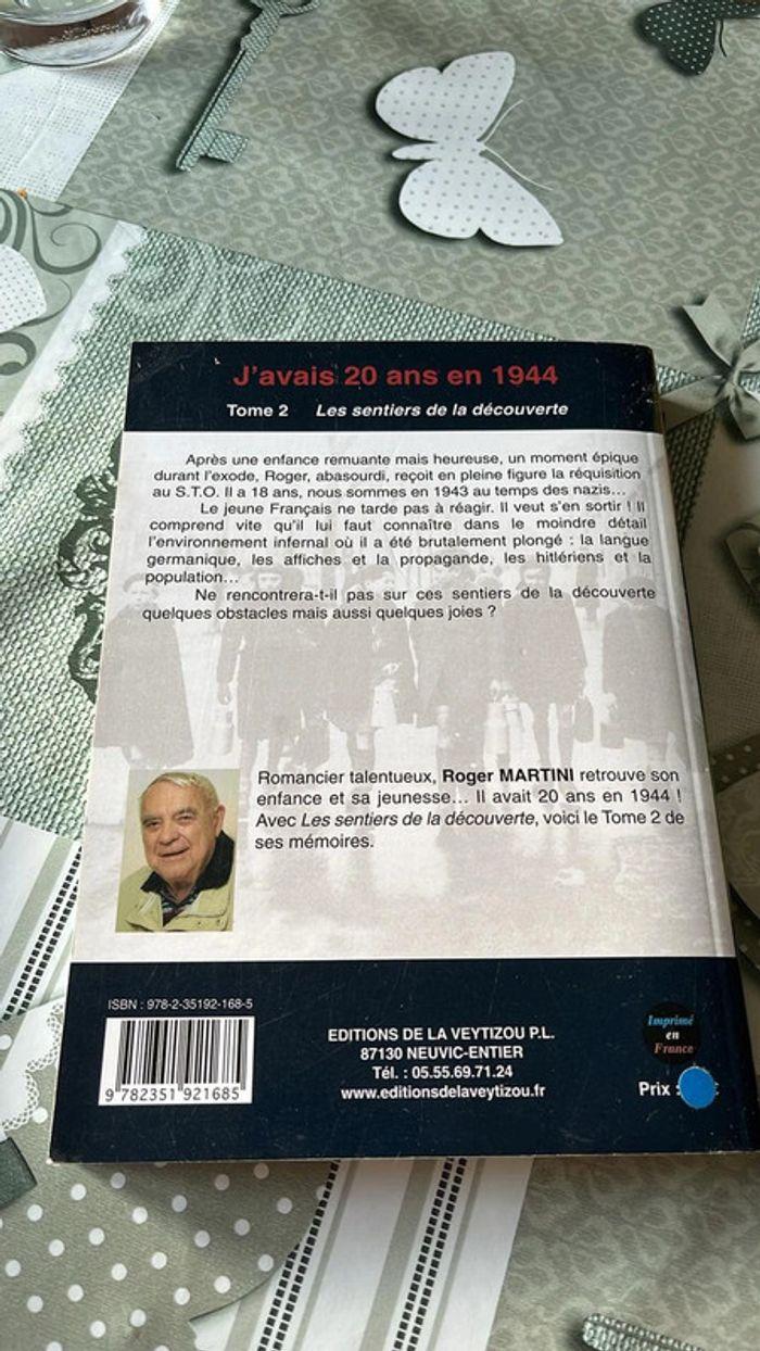 Livre j’avais 20 ans en 1944 - photo numéro 2