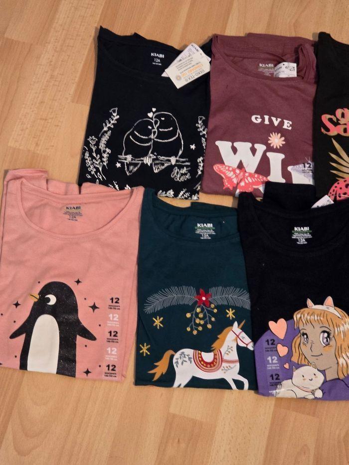 NEUFS!!!! (Tous non portés)👌👌👌🤩😍👌👌 SUPERBE  lot dix Tee-shirts ML 12 ans fille🩷🩷😍👌👌 - photo numéro 3