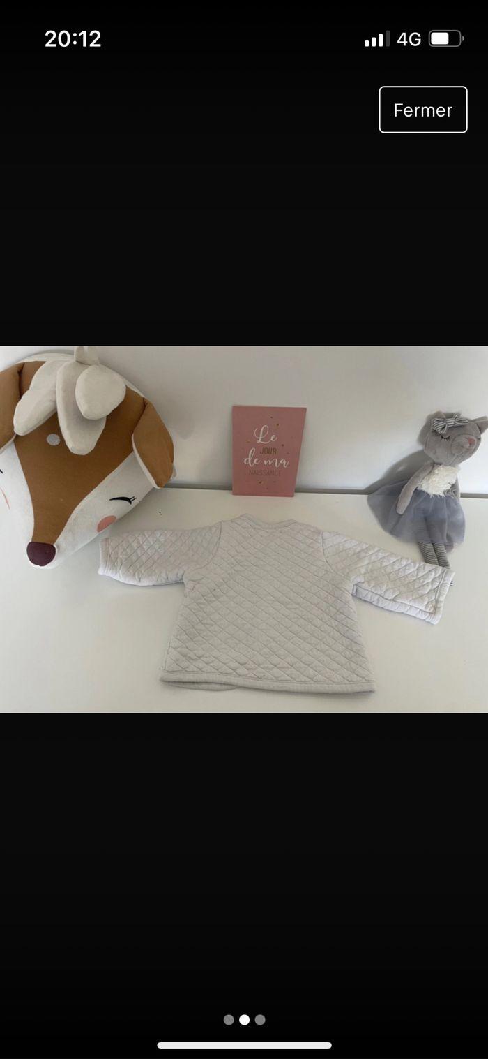 Gilet blanc taille naissance - photo numéro 2