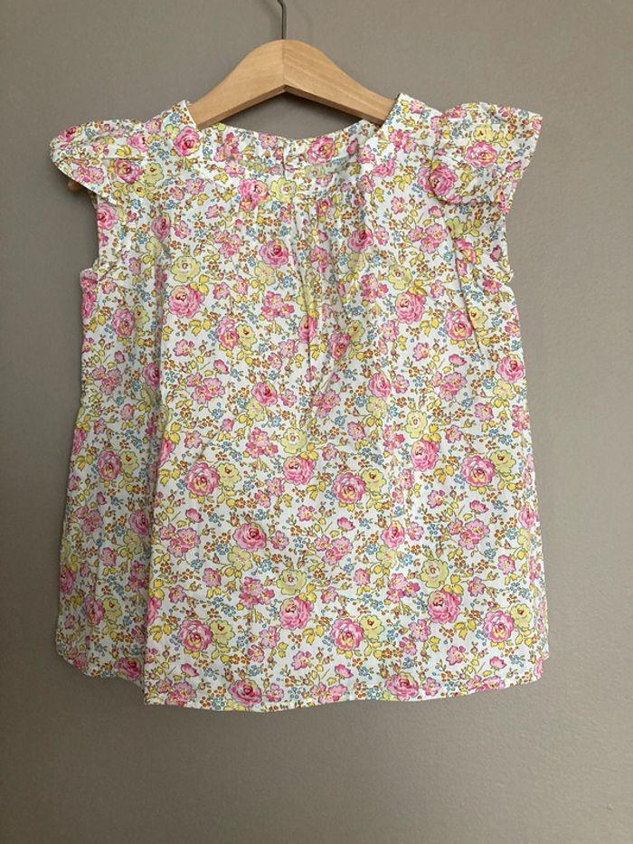 Bonpoint  🍒 Jolie blouse liberty Taille 4 ans - photo numéro 1