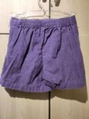 Jupe short velours violet 5 ans Verbaudet